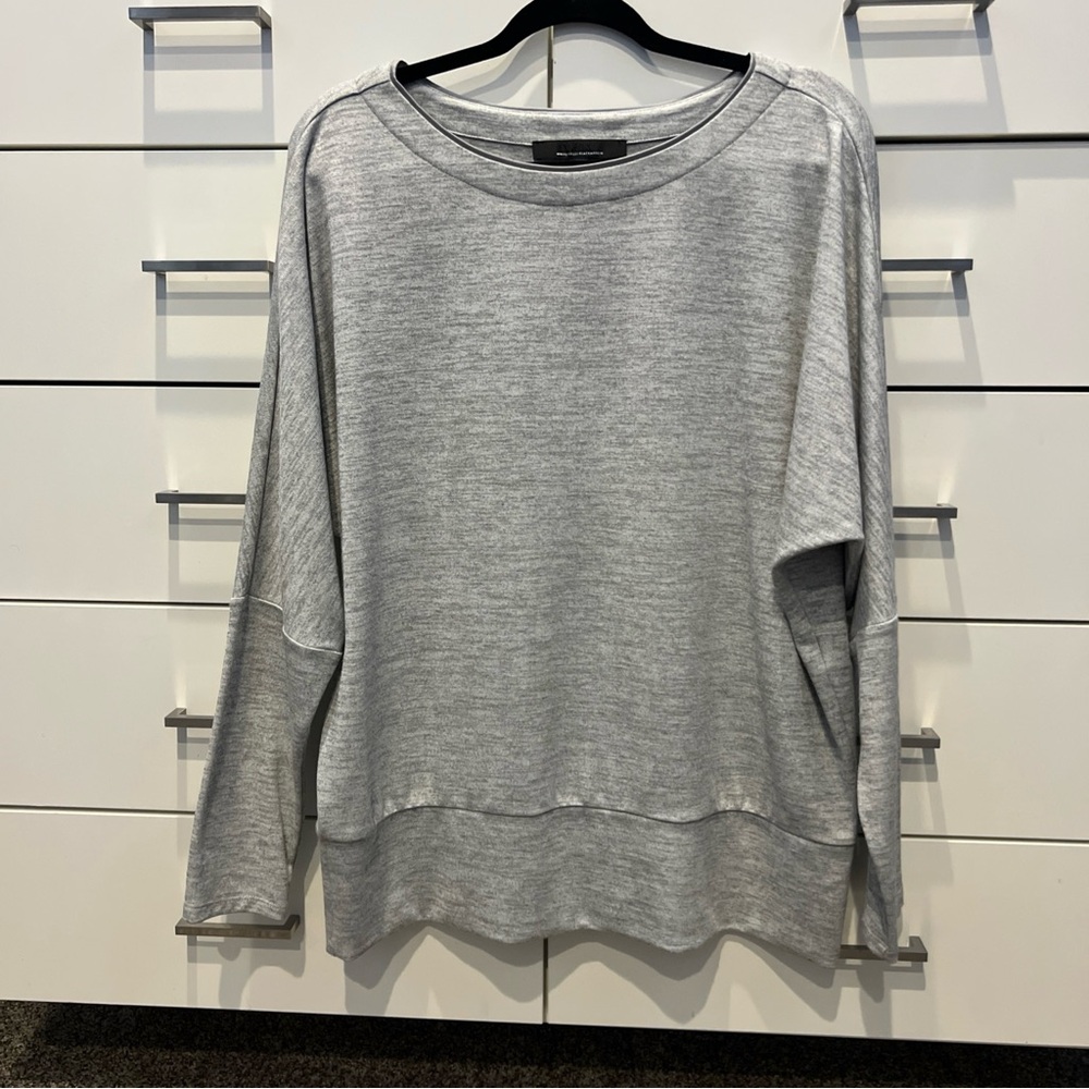 White House Black Market Gray Tunic Top